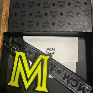 MCM large Black and Neon Key Holder